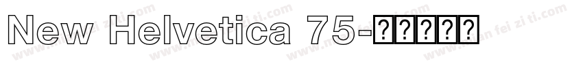New Helvetica 75字体转换